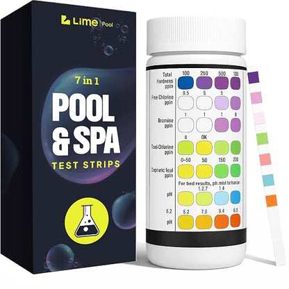 162 Pcs 7-Way Hot Tub, Spa & Pool Test Strips by Unknown