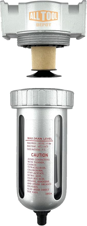 3/8" NPT MID FLOW Particulate Filter/Water Trap - Image 5