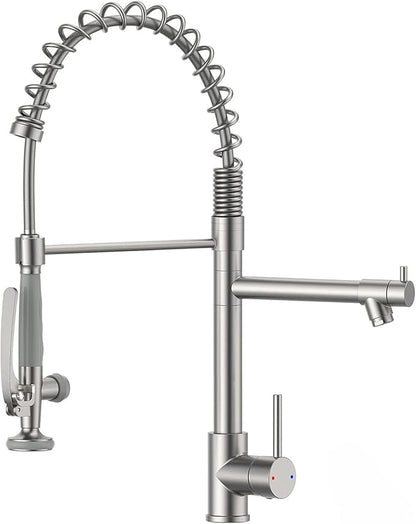 Fapully Commercial Pull Down Kitchen Sink Faucet by Fapully