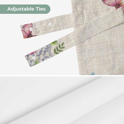 Farmhouse Spring Tie Up Valance Curtains - Image 7