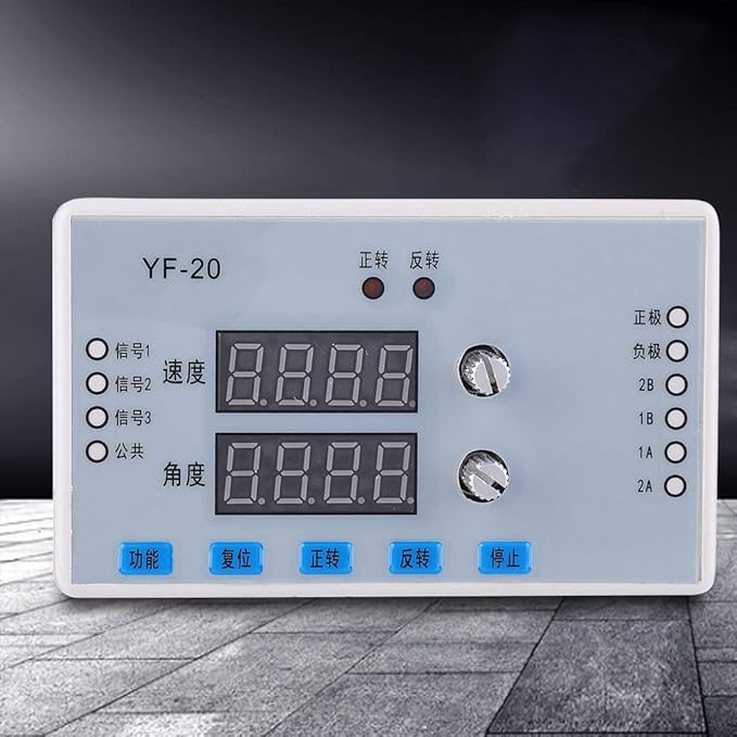 Digital Display Stepper Motor Speed Controller Governor Driver Control Module High Precision Adjustable Speed Real Time Display for DIY Robotics Projects 7 30V DC Power Supply