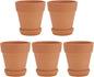 5pcs Red Terracotta Succulent Pots by FONDOTIN