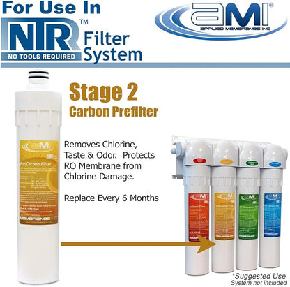 Carbon Pre-Filter for Applied Membranes NTR RO System | NTR-50C Replacement - Image 2