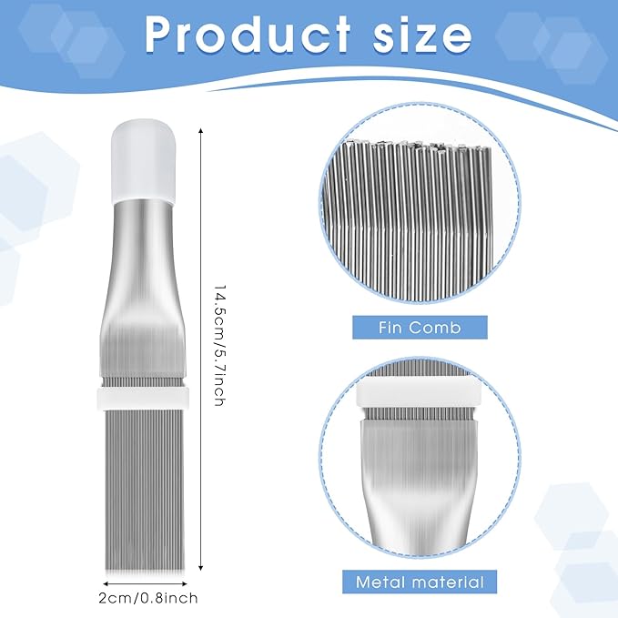 Boao 3 Pcs Ac Coil Cleaner Brush Fin Comb Double Sided Refrigerator Air - Image 4