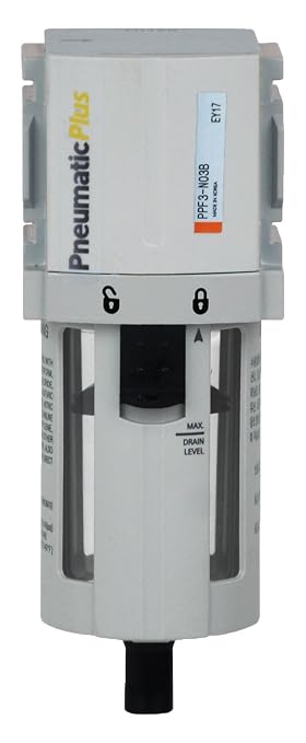PneumaticPlus PPF3-N03B Compressed Air Particulate Filter 3/8" NPT, 5 Micron - Image 2