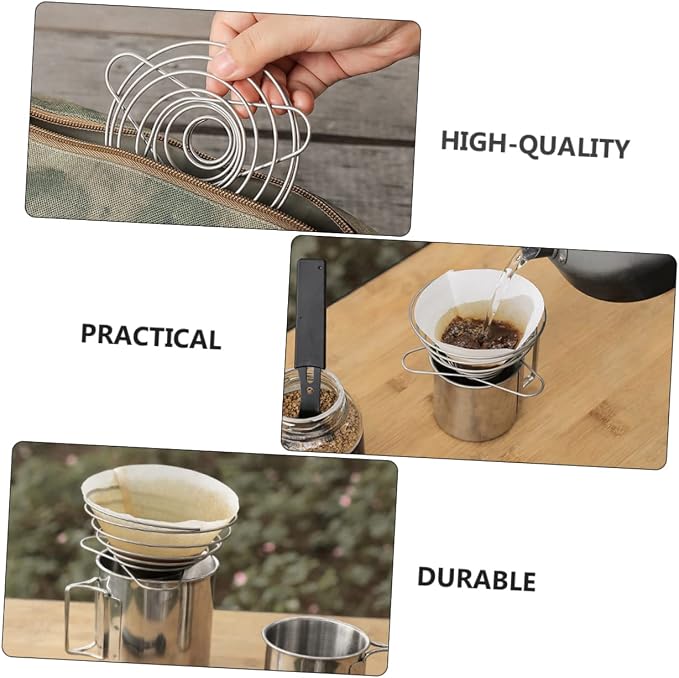 POPETPOP 1Pc Stainless Filter Reusable Drip - Image 2
