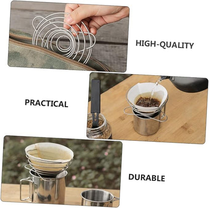 POPETPOP 1Pc Stainless Filter Reusable Drip - Image 2