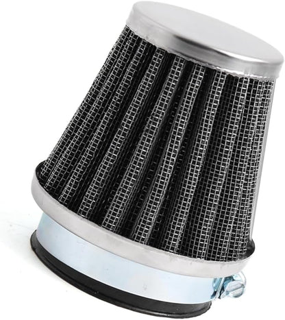 Motoforti Black Universal Tapered 50mm Motorcycle Intake Filter Cafe Racer by MOTOFORTI