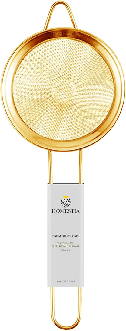 Homestia Fine Mesh Strainer for Kitchen, 304 Stainless Steel Sieve Sifters - Image 8