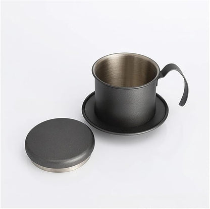 Stainless Steel 304 Vietnamese Coffee Filter Cup Drip Pot Simple And Portable by Unknown