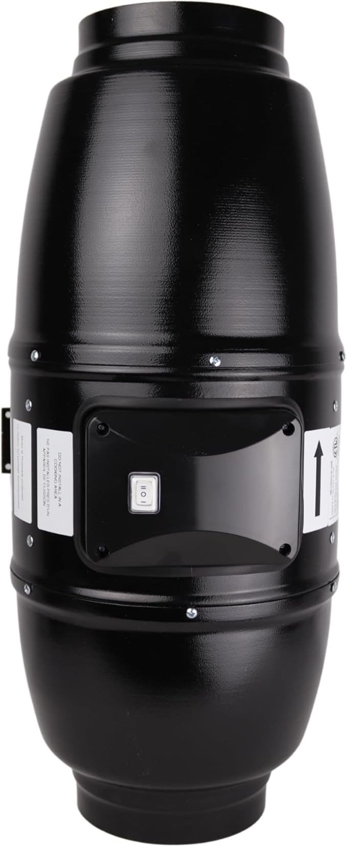 VENTS-US TT Silent M 150-6" Inline Mixed Flow 6” Duct Fan Includes Double-speed capacitor motor with Thermal Overload Protection – UV Resistant, Quiet Operation, Up to 327 CFM