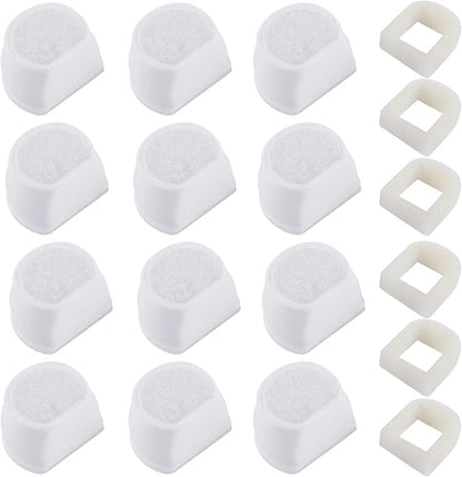 18PCS Carbon Filters and Foam Pre-Filter Replacement Set Compatible by MyfatBOSS