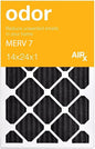 AIRX FILTERS WICKED CLEAN AIR. ODOR 14x24x1 MERV 7 Carbon Pleated Air Filter by AIRXFILTERSWICKEDCLEANAIR