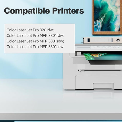 218A Toner Cartridges 3301sdw 3301fdw 3201dw for HP 218A 218X toner Cartridge 4 pack, 3301sdw 3301fdw 3201dw Toner Cartridge, HP218A 218 Toner for Color LaserJet Pro MFP 3301sdw 3301fdw 3201dw 3301cdw