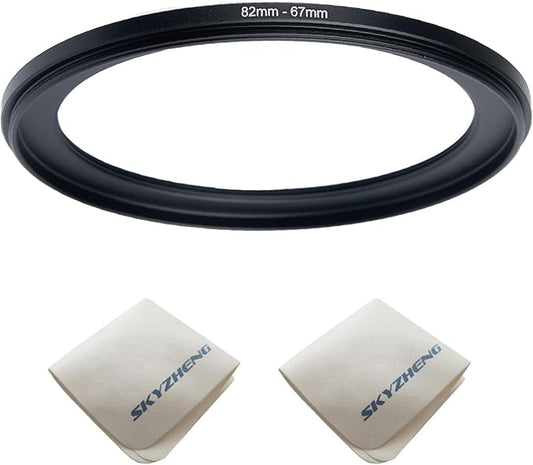 82mm Lens to 67mm Camera Lens Adapter 82mm to 67mm Step Down Ring Adapter Ring by SKYZHENG
