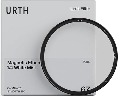 Urth 77mm Magnetic Ethereal White Mist ¼ Diffusion Lens Filter — Cinematic by Urth