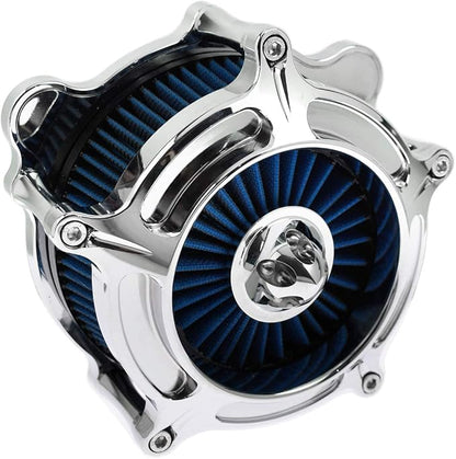 HDBUBALUS Motorcycle CNC Spike Air Cleaner Air Filter Intake System Fit - Image 3