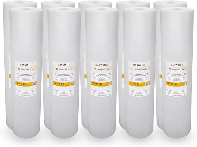 Max Water 5 Micron 20 x 4.5 Sediment Filter 20 inch Whole House BB Water - Image 2
