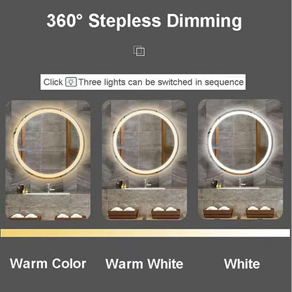 Vanity Mirror Round Illuminated LED Bathroom Mirror - Image 5