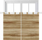 Light Brown Wood Grain Kitchen Curtains 45 Inch Length, Short Cafe Window by Unknown
