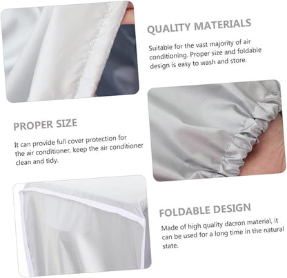 Happyyami Air Conditioner Hood Air Conditioner Cover Weatherproof Easy to Clean - Image 5