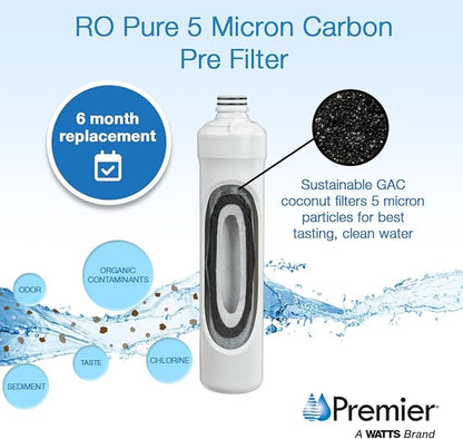 Watts Premier 1R-1Y-1B-1G RO-Pure Push Button Replacement Filter Kit - Image 8