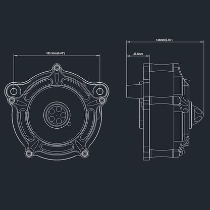 Air Filter Cleaner for Harley Davidson Softail Touring Street Road King Glide - Image 6