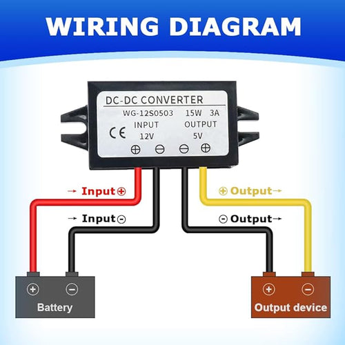 2Pcs 12/24V to 5V 5A 25W DC-DC Step Down Converter, Power Supply Adapter Compatible with Solar Panel, Waterproof Voltage Regulator Car Charging Transformation