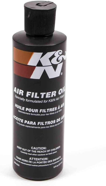 K&N Air Filter Oil: 8 Oz Squeeze Bottle; Restore Engine Air Filter Performance by KNEngineeringInc