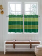 Farm Retro Green Wood Grain Window Valance Curtains, Rustic Wooden Plank by IDOWMAT