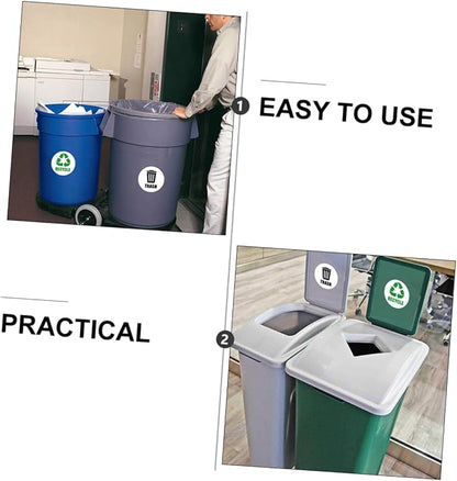 Garbage Classification Labels Self-Adhesive Bin Stickers - Image 2