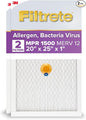 Filtrete 20x25x1 AC Furnace SMART Air Filter, MERV 12, MPR 1500, Track Filter by Filtrete