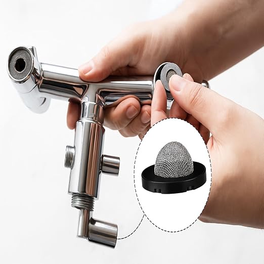 20 Pcs Hose Washer with Screen Filter Washers Stainless Steel & Black Rubber - Image 6