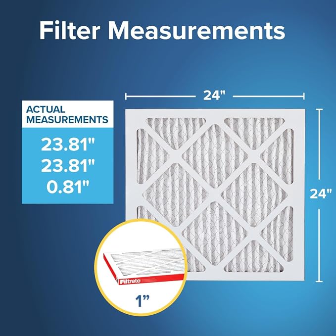 Filtrete 24x24x1, AC Furnace Air Filter MPR 1 MERV 11, Allergen Defense - Image 2