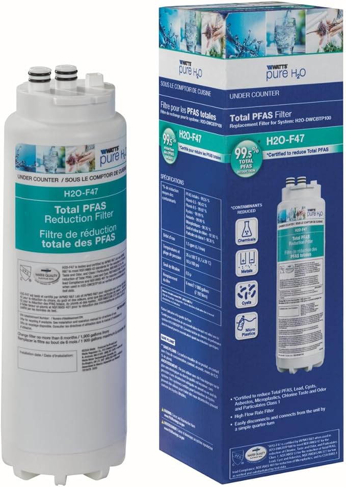 Watts Premier H2O-F47 Quick-Change Total PFAS Reduction Under Counter Water - Image 2