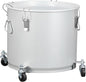 PioneerWorks Fryer Grease Bucket 10 Gal, Coated Carbon Steel Oil Filter Pot by PioneerWorks