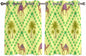2 Panel Kitchen Cafe Curtains, Desert Sand Camels Sunlight Filtering Nature Air by Hokiten