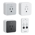 Remote Control Outlet, TESSAN 3 Pack Wireless Remote Light Switch, On Off Switch Plug for Lights, Lamps, Fans, Household Appliances, 100ft RF Range, 15A/1875W(3 Outlet)