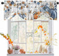 Thanksgiving Pumpkin Tie Up Valance Curtains by Unknown