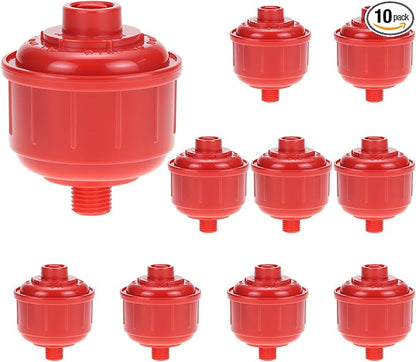 QWORK 10 Pack Disposable Mini Air Water Trap Filters, 1/4" Threads, Spray Gun by QWORK