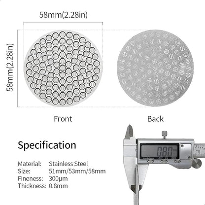watchget 58.35mm Espresso Puck Screen Reusable Mesh Coffee Filter 0.8mm - Image 2