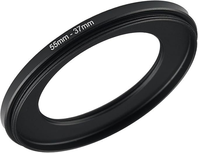 55mm to 37mm Step Up Ring Filter Adapter Black Metal Step up Adapter Rings by Unknown