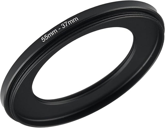 55mm to 37mm Step Up Ring Filter Adapter Black Metal Step up Adapter Rings by Unknown