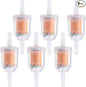 6PCS 1/4" x 5/16" Gas Inline Fuel Filter, by MEAJOO