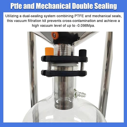 10L Vacuum Buchner Funnel Filtering Kit Glass Vacuum Suction Filter - Image 8