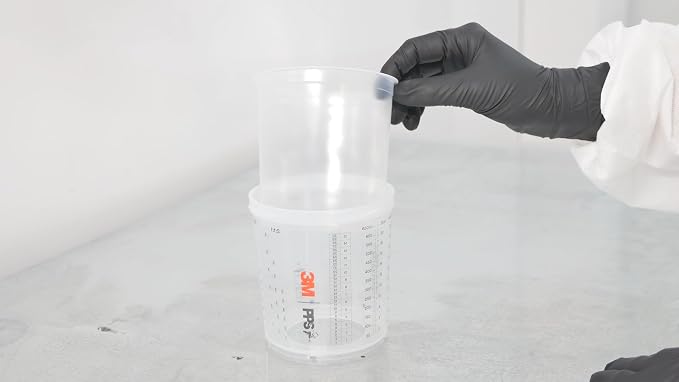 3M PPS 2.0 Spray Gun Cup, Lids and Liners Kit, 6 Ounces, 200-Micron Filter - Image 10