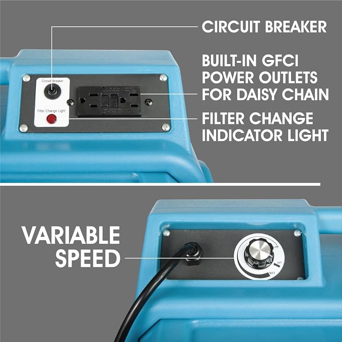 HEPA Air Scrubber with GFCI Outlets - Image 9