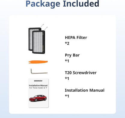 Tesla Model 3/Y HEPA Cabin Air Filter 2 Pack - Image 7