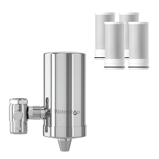 Waterdrop Water Filter for Sink Faucet, 360° Rotating Stainless Steel, NSF by Waterdrop