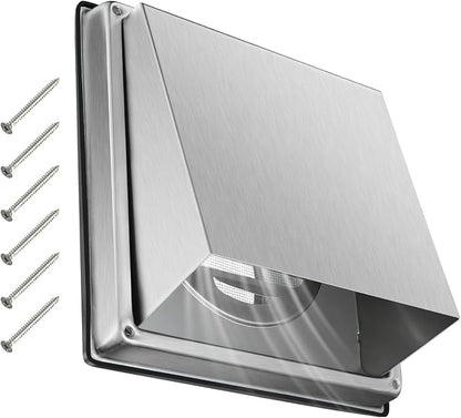 Upgraded 4" Stainless Steel 304 Dryer Vent Cover Outdoor by QWENETO